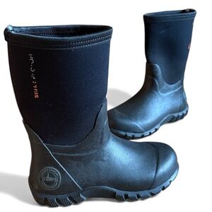 HABIT WATERPROOF ALL WEATHER  RUBBER FARM WINTER BOOT WORKWEAR BLACK UNISEX SZ:4